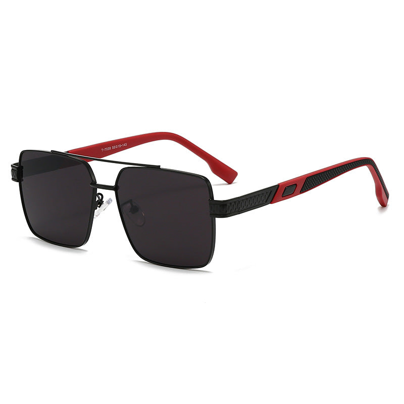 Damen modische quadratische Sonnenbrille mit stylischen Gummibügeln Brehn