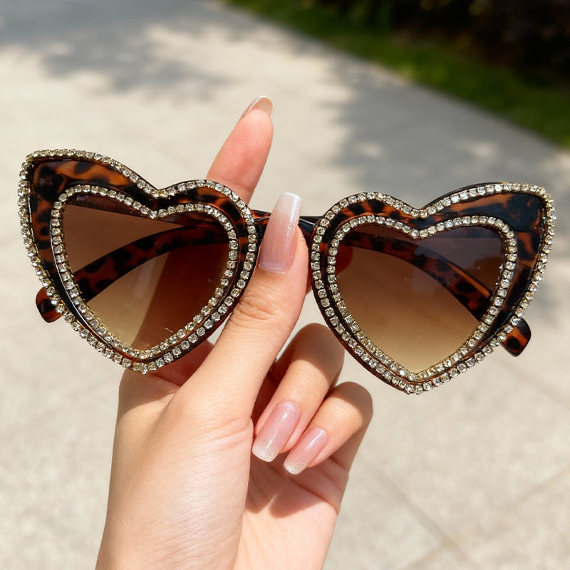 Glamouröse Herzrahmen-Sonnenbrille Brehn