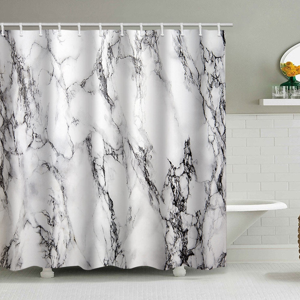 Künstlerisches Marmor Design Duschvorhang Brehn