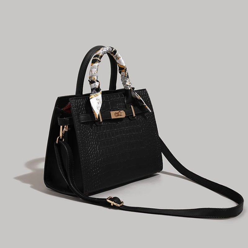 Chic krokodil-embossed Handtasche Brehn
