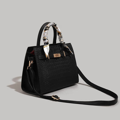 Chic krokodil-embossed Handtasche Brehn