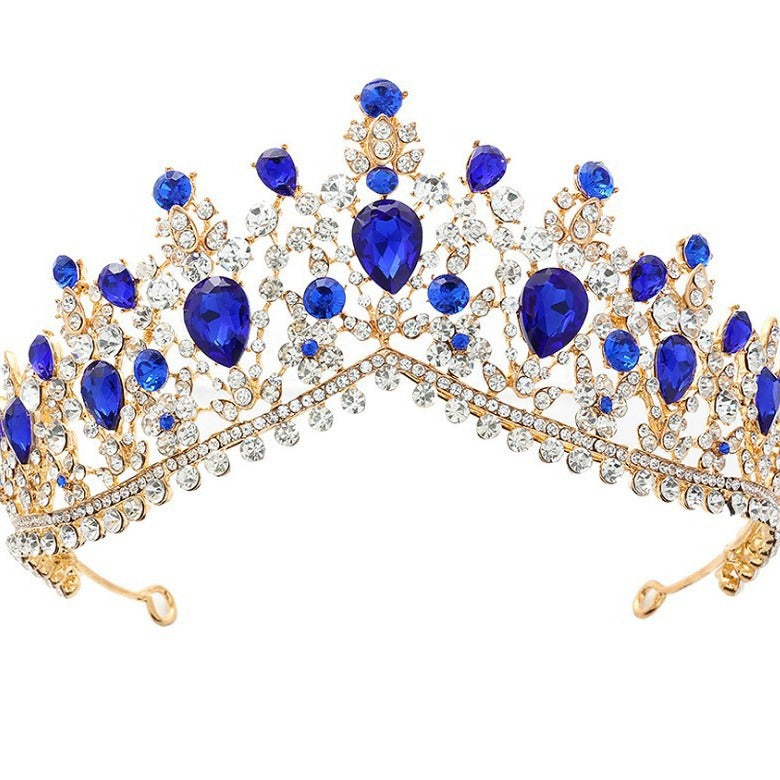 Damen Glamouröse Tiara mit Strass- und Kristallverzierungen Brehn