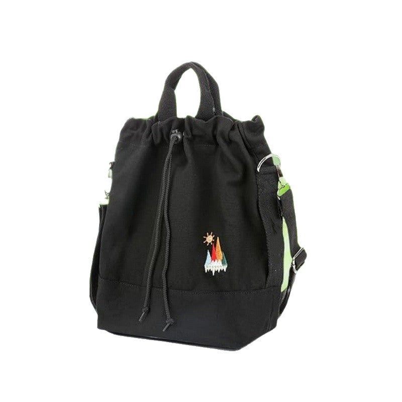 Freizeit-Rucksack mit Dekorativer Stickerei und Verstellbarem Tragesystem Brehn