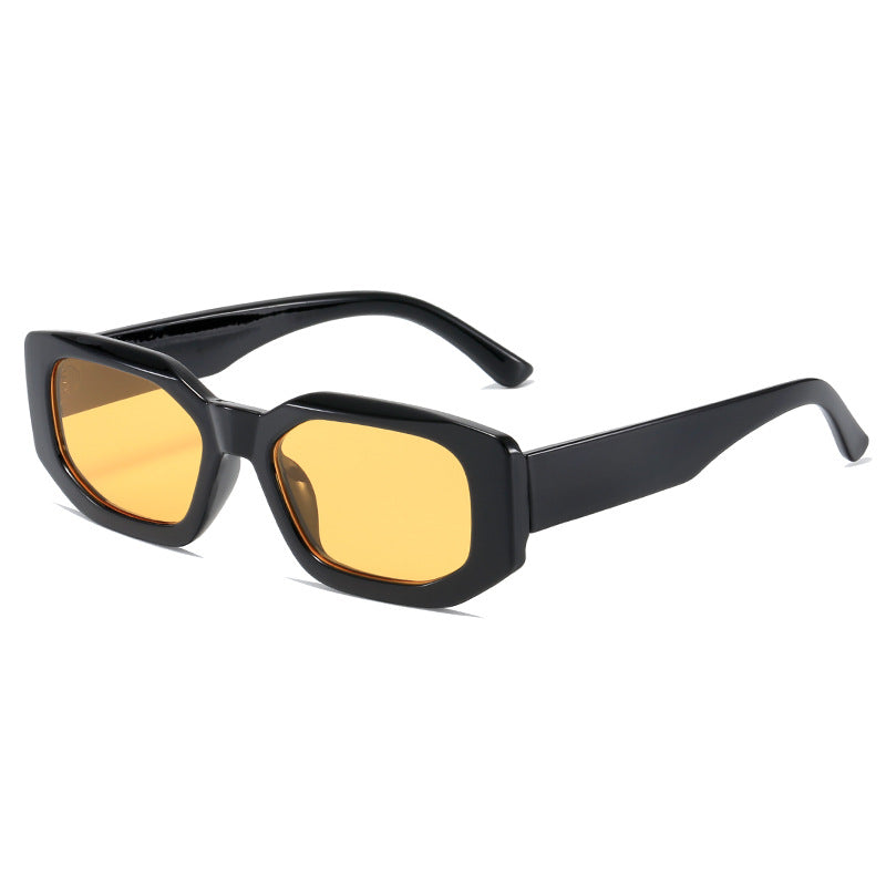 Damen modische quadratische Sonnenbrille mit unverwechselbarem Rahmen Brehn