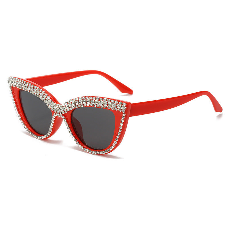Glamouröse mit Strass verzierten Schild Sonnenbrille Brehn