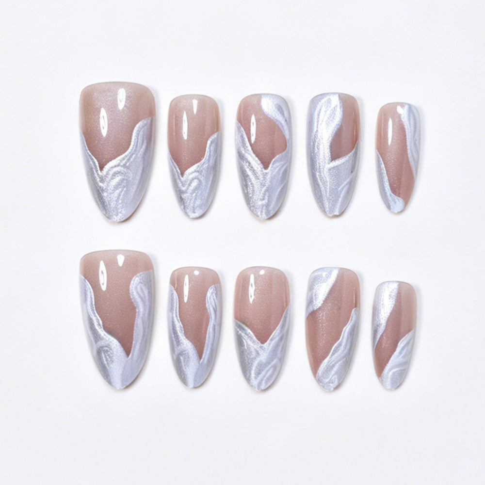 Premium Marmor Design Press-On Nagelset Brehn