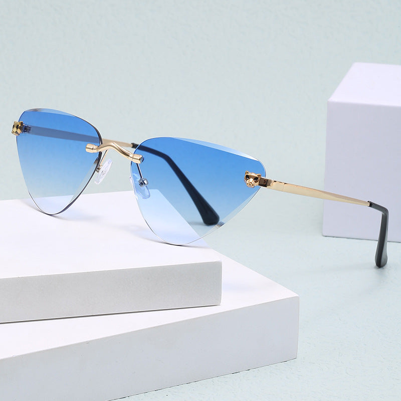 Damen Cat-Eye Sonnenbrille mit elegantem Metallrahmen Brehn