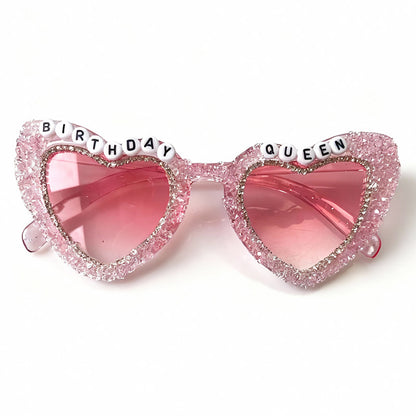 Rhinestone-beschmückte Herz-Sonnenbrille Brehn