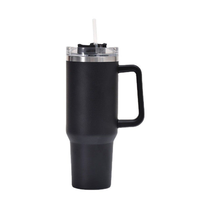 Damen Isolierbecher mit Trinkhalm und ergonomischem Griff Brehn