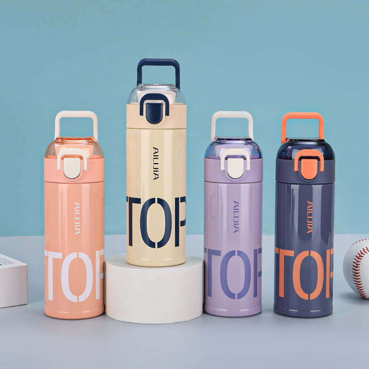Damen Innovative Getränkeflasche mit Umklappverschluss Brehn