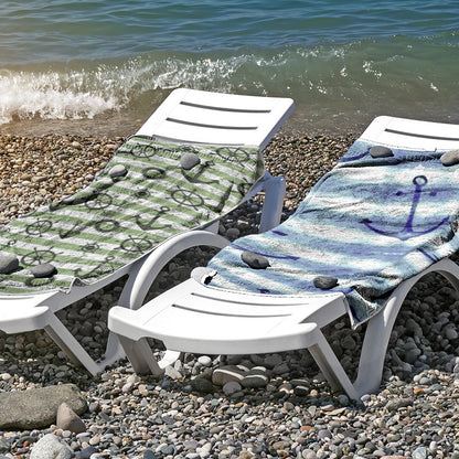 Strandtuch aus hautfreundlicher Mikrofaser mit kreativem Mustermix Brehn
