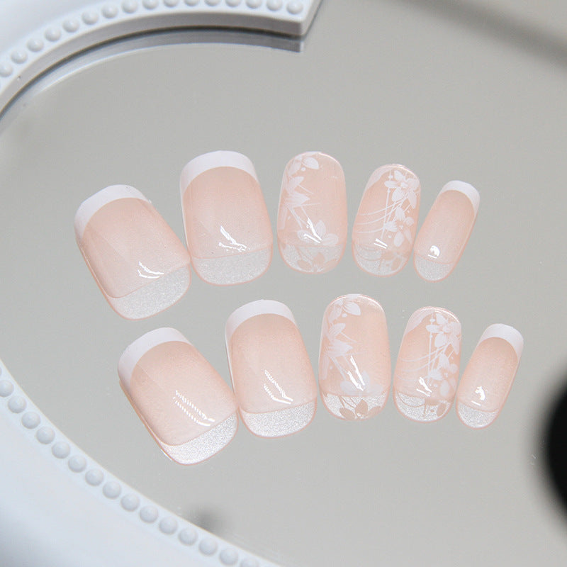 Blumen Design Presse-On Nagelspitzen Brehn