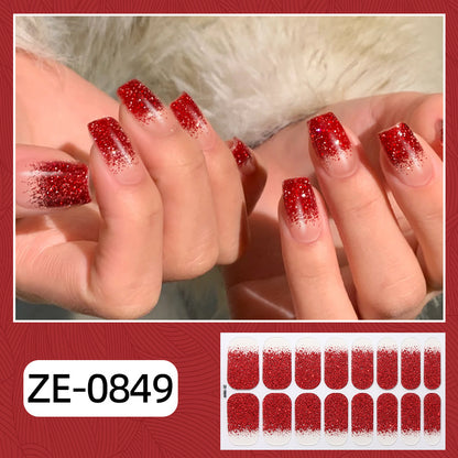 Glamorous Glitter Ombre Nagelwickel