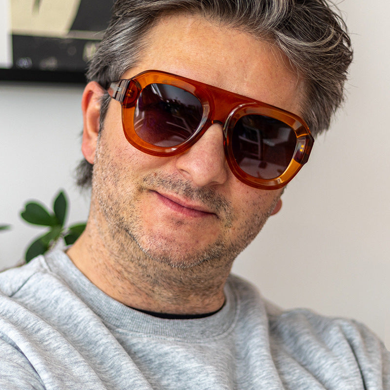 Damen oversized Sonnenbrille mit modernem Design und UV-Schutz Brehn