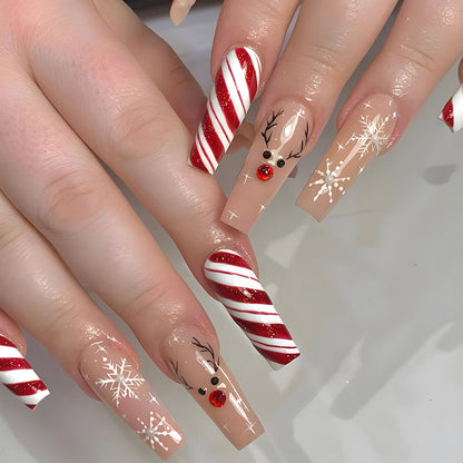 Festive Holiday Nail Art Verlängerungen