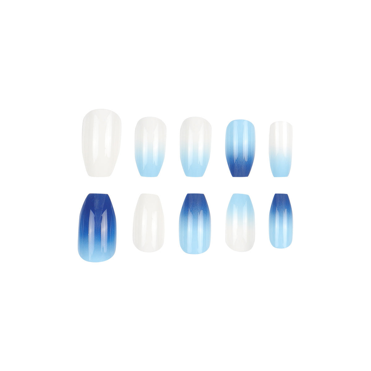 Ombre Press-On Nagelkunst Set Brehn