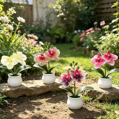 Elegante künstliche Orchideen Dekoration