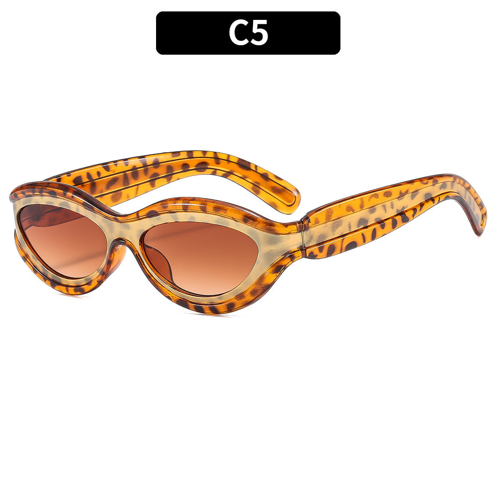 Retro-inspirierten schlanken Sonnenbrille