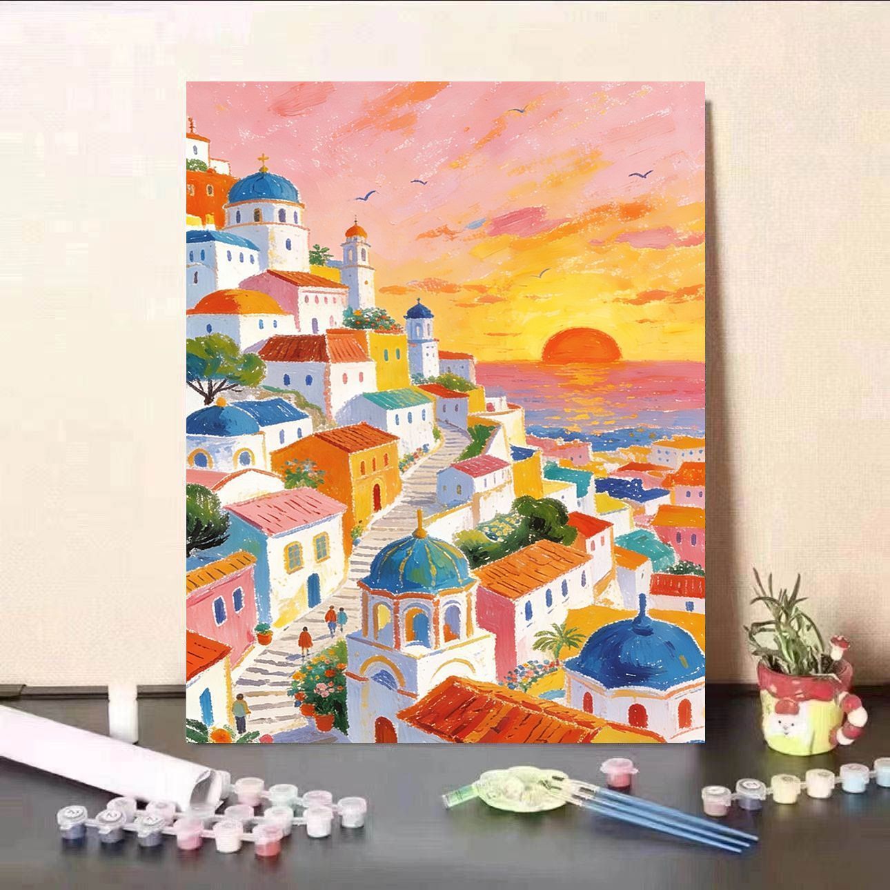 Szenische Sonnenuntergang Leinwand Kunst Brehn