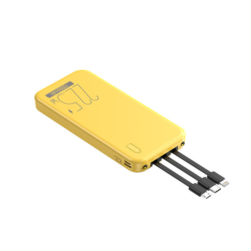 Powerbank mit Integrierten Multifunktionalen Kabeln Brehn