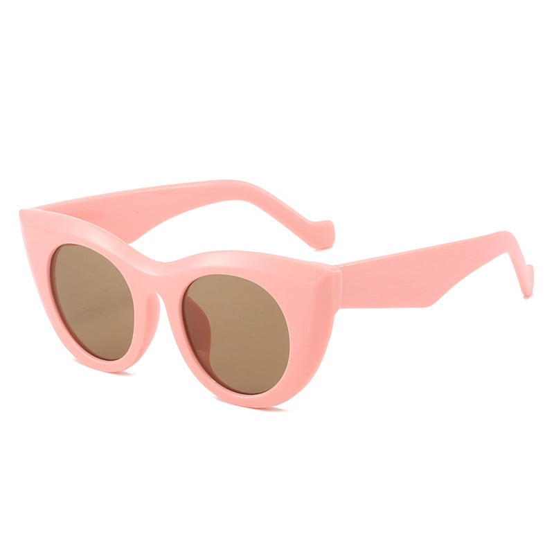 Damen Cat-Eye Sonnenbrille mit breitem Rahmen und UV-Schutz Brehn