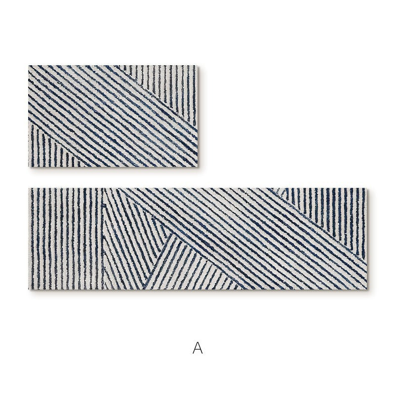 Elegante strukturierte Teppichläufermatte