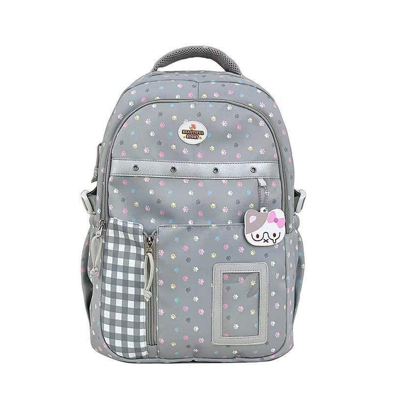 Mehrfach-Taschen gemusterter Rucksack Brehn