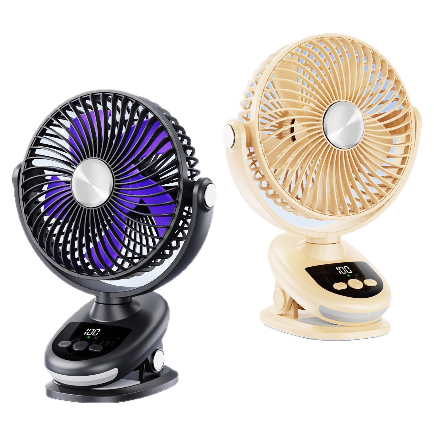 Unisex Tragbarer Tischventilator mit LED-Display und Touch-Bedienung Brehn