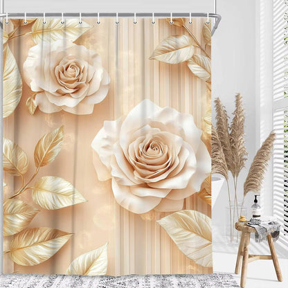 Floral Präge Duschvorhang Brehn