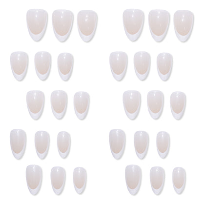 Französische Tip Aufkleber Nagelset