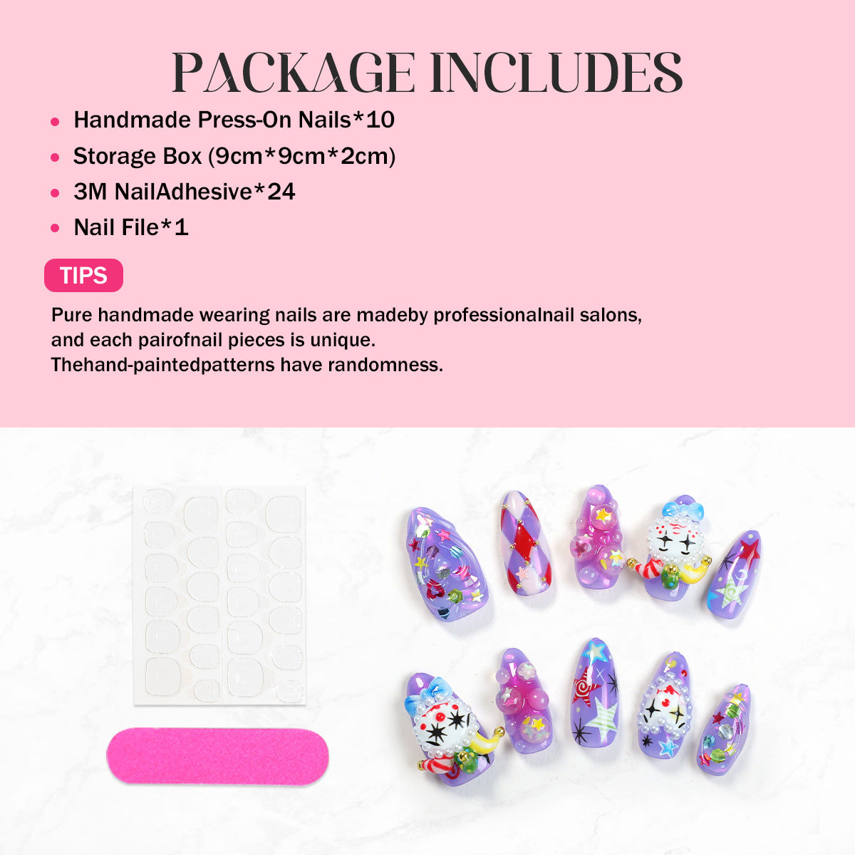 Kreatives Kunstnagelset mit verspielten Tiermotiven und Glitzerelementen Brehn