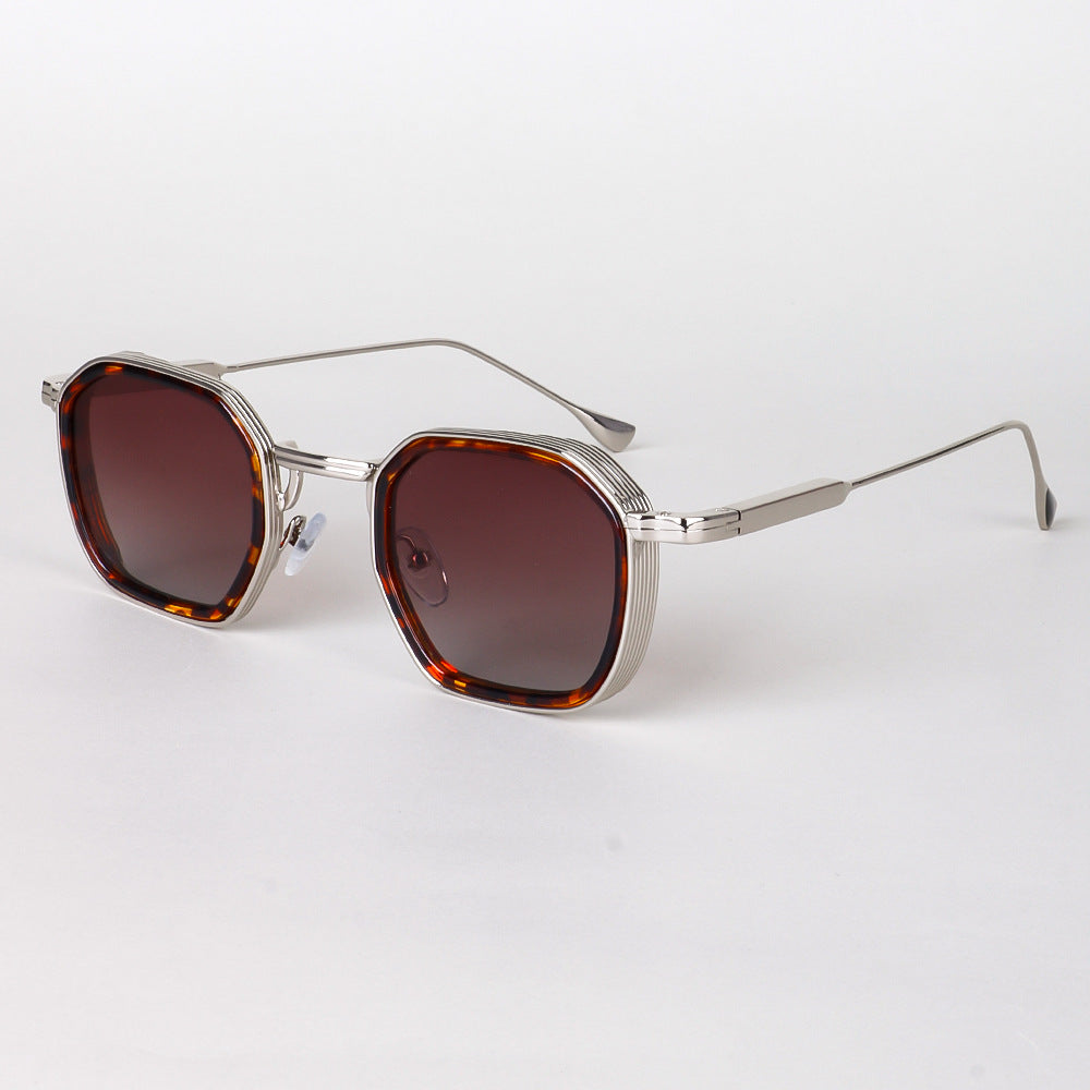 Damen stylische Sonnenbrille im modernen achteckigen Design mit hochwertigen polarisierten Gläsern Brehn