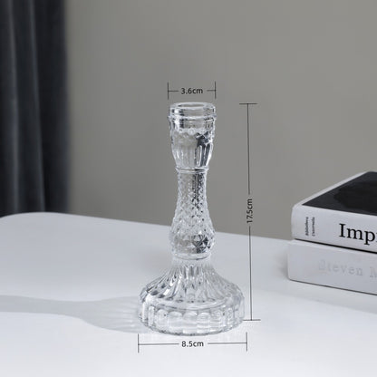 Hochgepresster Glas-Dekor-Kerzenständer Brehn