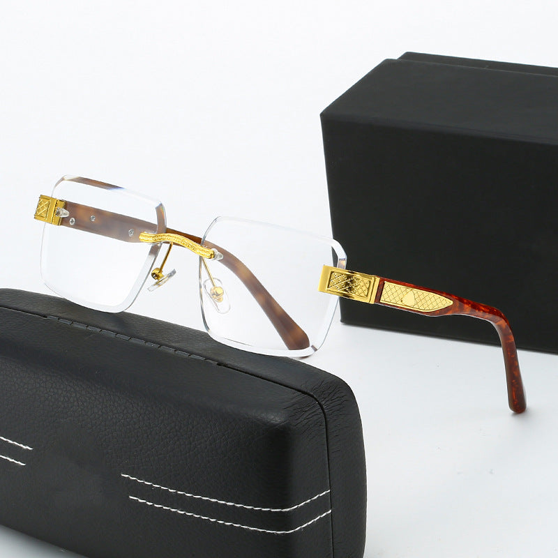 Damen elegante Sonnenbrille mit luxuriösem, glitzerndem Rahmen Brehn