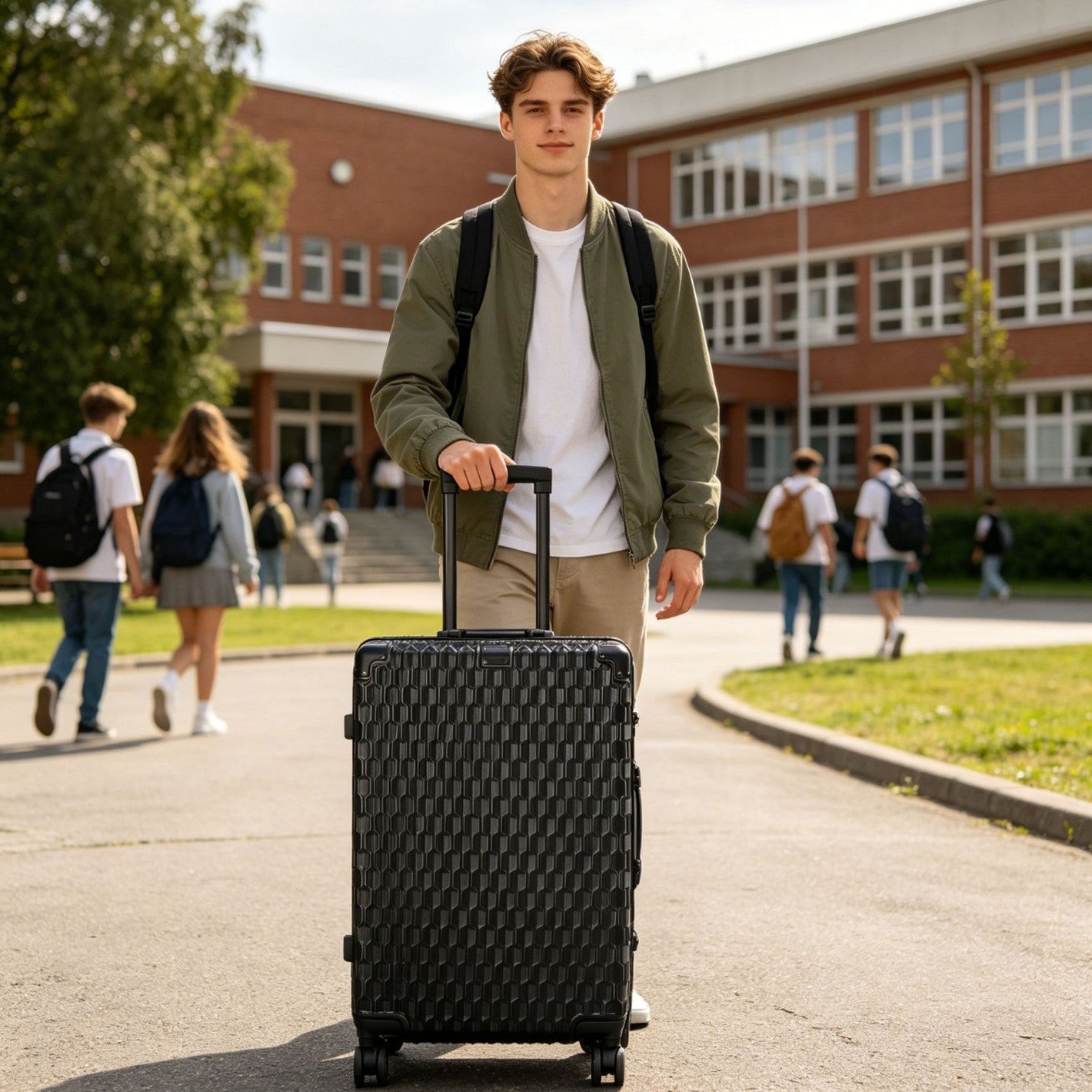 Unisex Wabenstruktur Hartschalen Reisekoffer Brehn