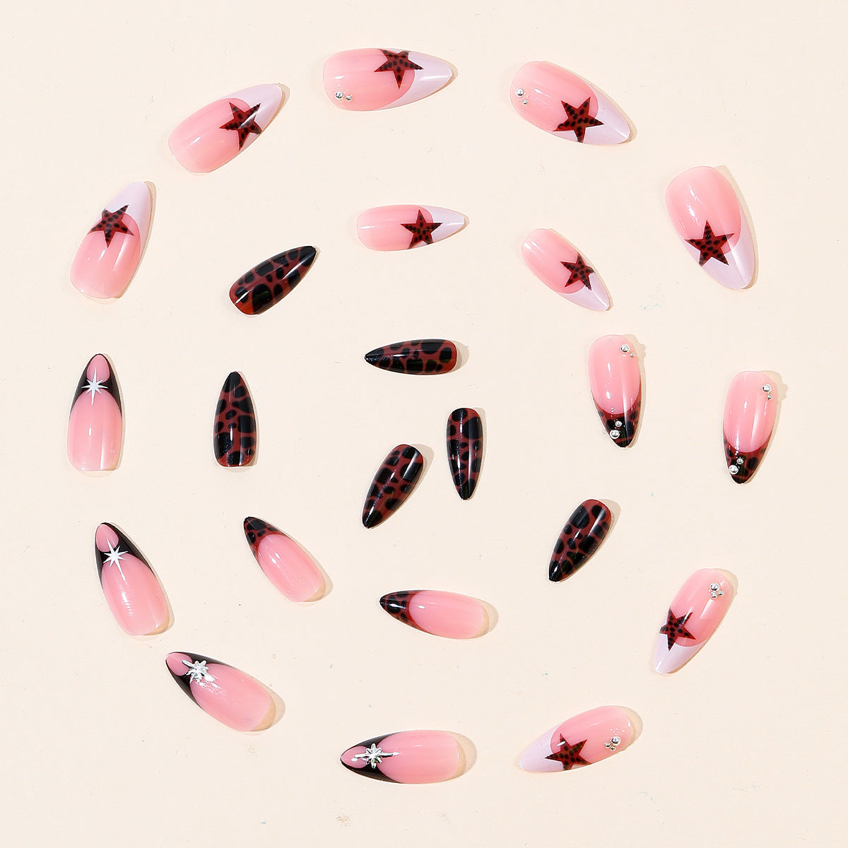 Künstlerisches 3D-Acryl-Nail-Design Brehn