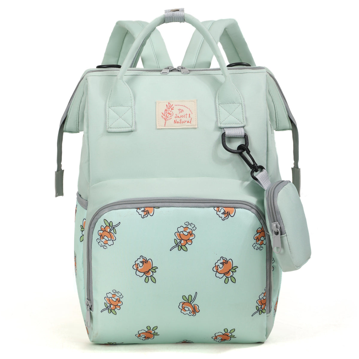 Stilvoller Rucksack mit floralem Muster Brehn