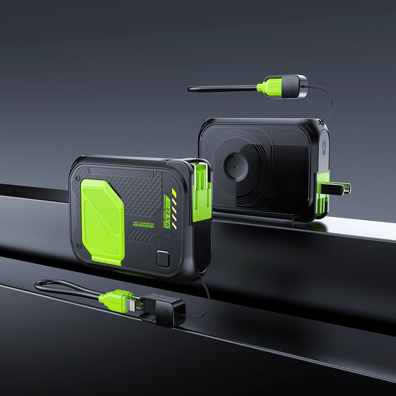 Multifunktionale Powerbank mit integriertem Ladekabel und herausragender Schnellladefunktion Brehn