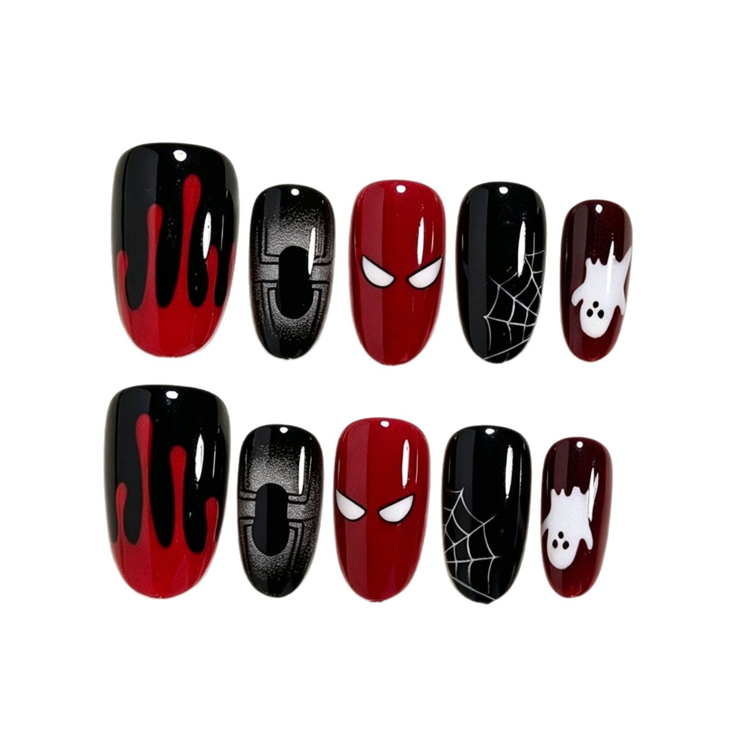 Halloween Themen Press-On Nagelkunst Set Brehn