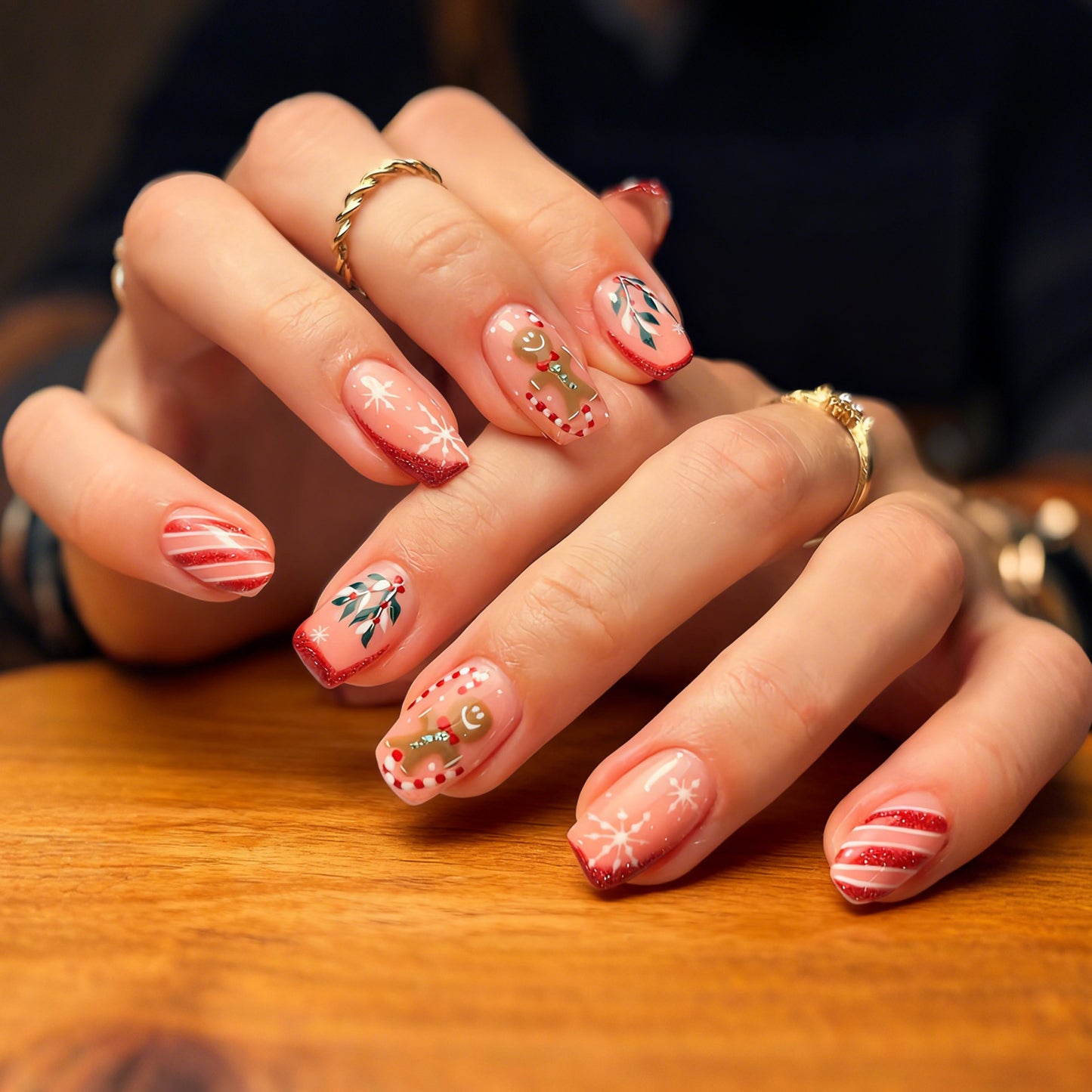 Festliches Holiday Nagelkunstset Brehn