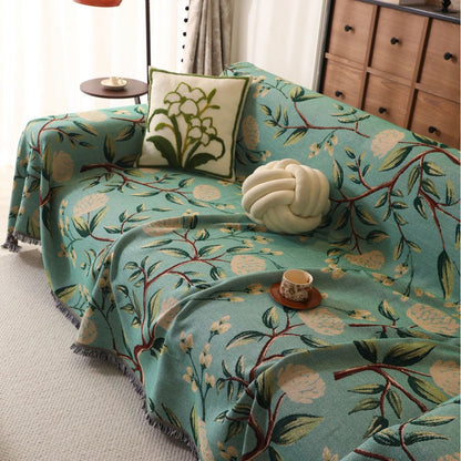 Künstlerischer floraler Druck Sofa Überwurf