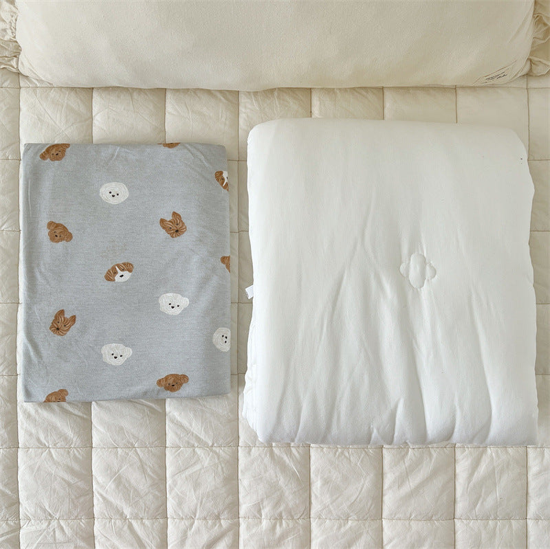 Unisex Baumwollkissenbezug mit fröhlichem Bären-Design Brehn
