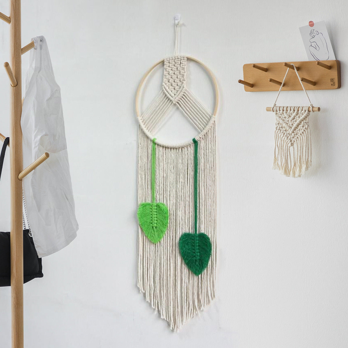Makramee Wanddekoration mit elegantem Reiz