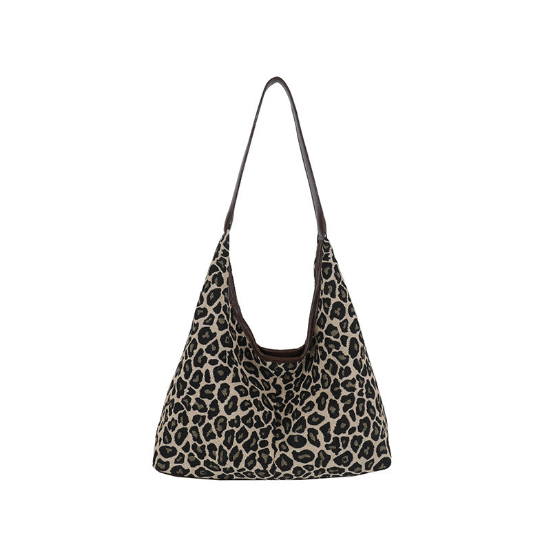 Stylische Leopardenmuster-Hobo-Tasche Brehn