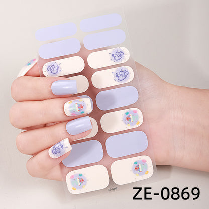 Künstlerische Marmor-Nagel-Wraps