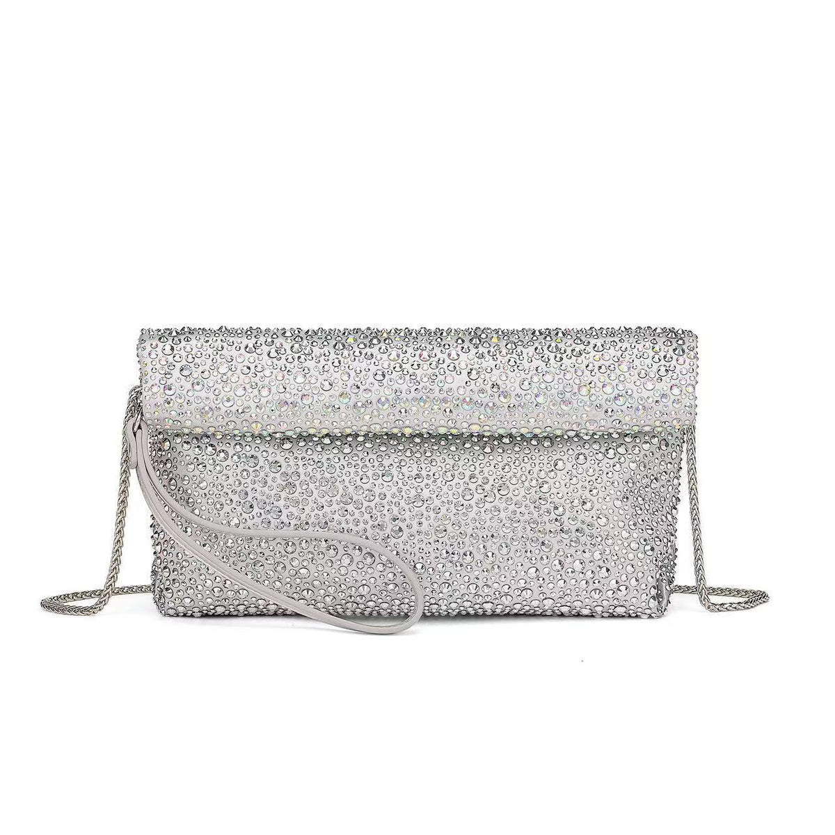 Glänzende Perlen Clutch Tasche