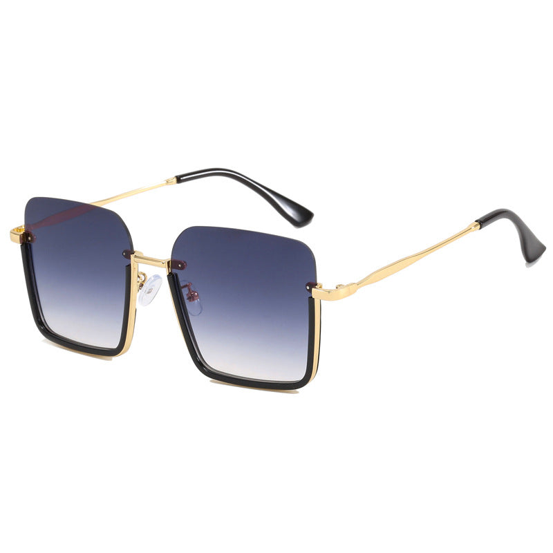 Damen oversized Sonnenbrille mit elegantem Geometrie-Rahmen Brehn