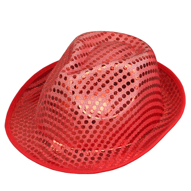 Schimmernder Party Fedora Hut