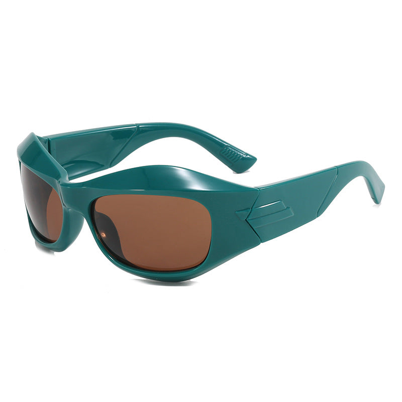 Damen Retro-Sonnenbrille im trendigen Schilddesign Brehn