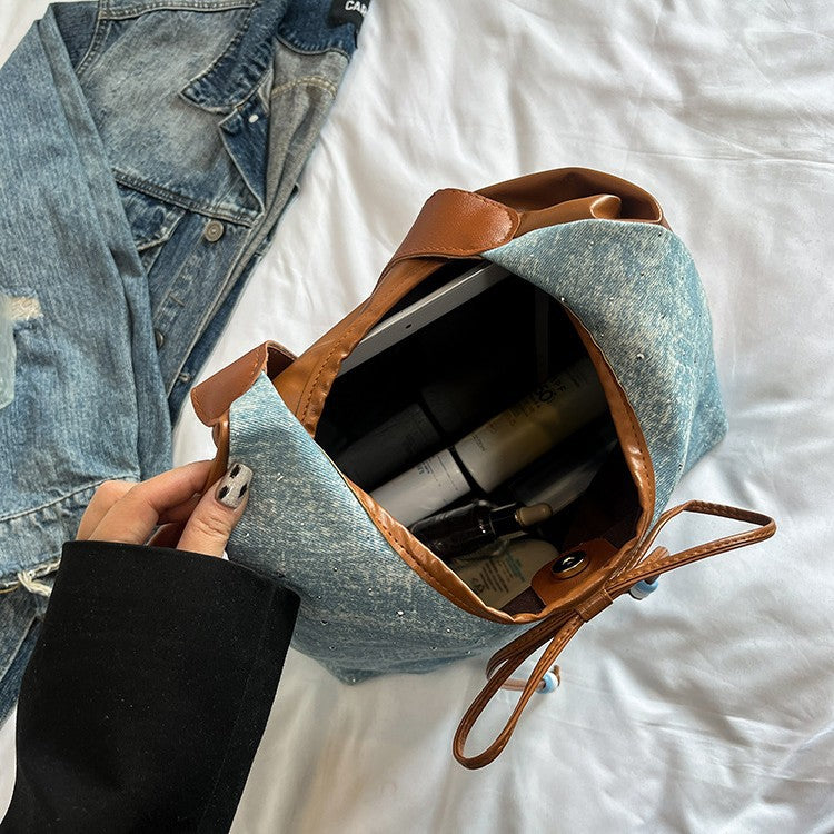 Bequeme Kordelzug-Eimer Tasche